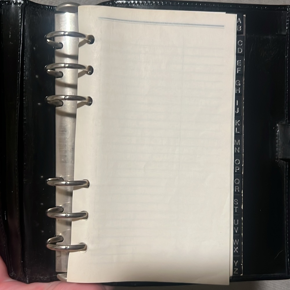 Gucci TOM FORD Black Patent Leather Agenda Notebook with Silver Hardware - Picture 10 of 14